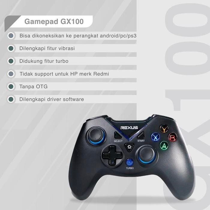 (Expert) Rexus Gladius GX100 Wireless Gamepad Rexus GX100 GX 100