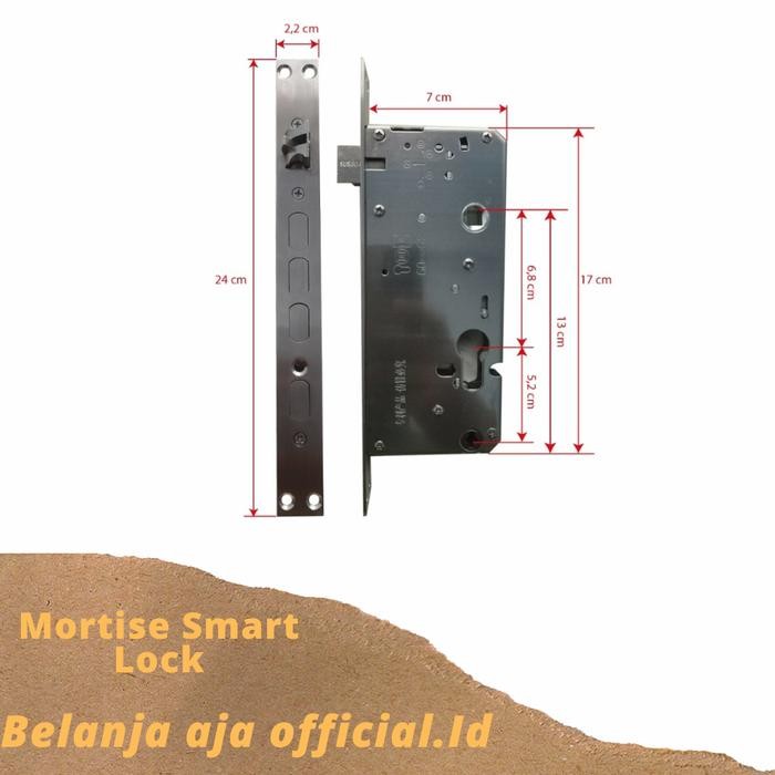 MORTISE LOCK CASE PINTU ALUMINIUM BADAN KUNCI SMART DOOR LOCK DIGITAL