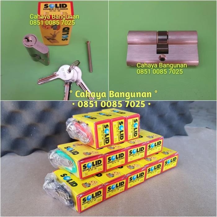SILINDER ANAK BODY KUNCI PINTU SOLID MASTER KEY DOUBLE CYLINDER DC 02