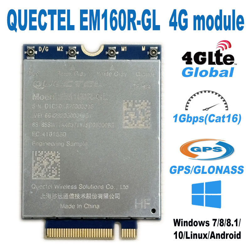 Quectel 160R-GL EM120R-GL EM121R-GL EM05-G EM05-CE 4G LTE module FDD-LTE TDD-LTE Cat16 Cat12 Cat6