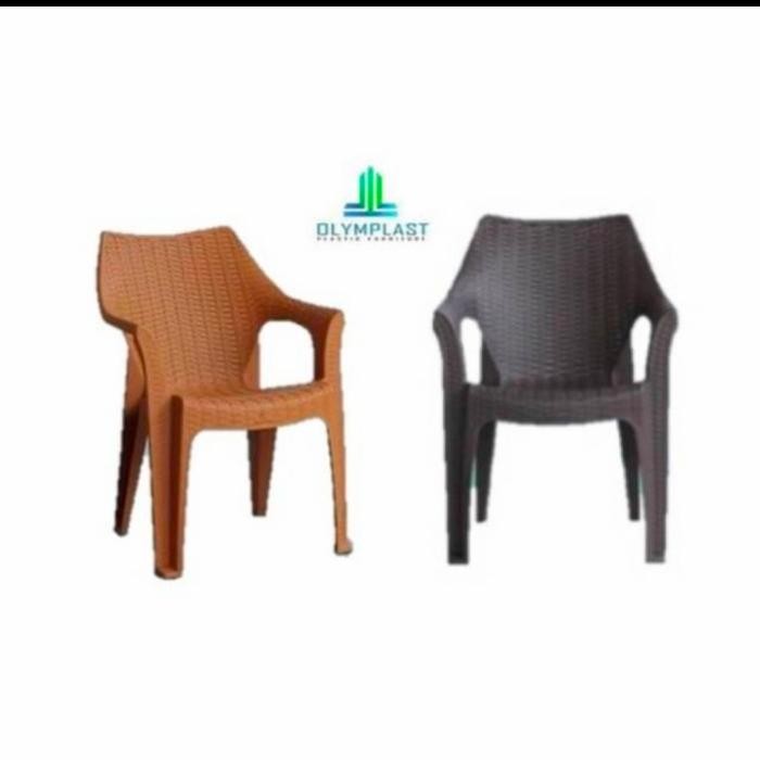 Kursi Plastik Sender Santai/Kursi Plastik Anyaman Olymplast Gratisongkir