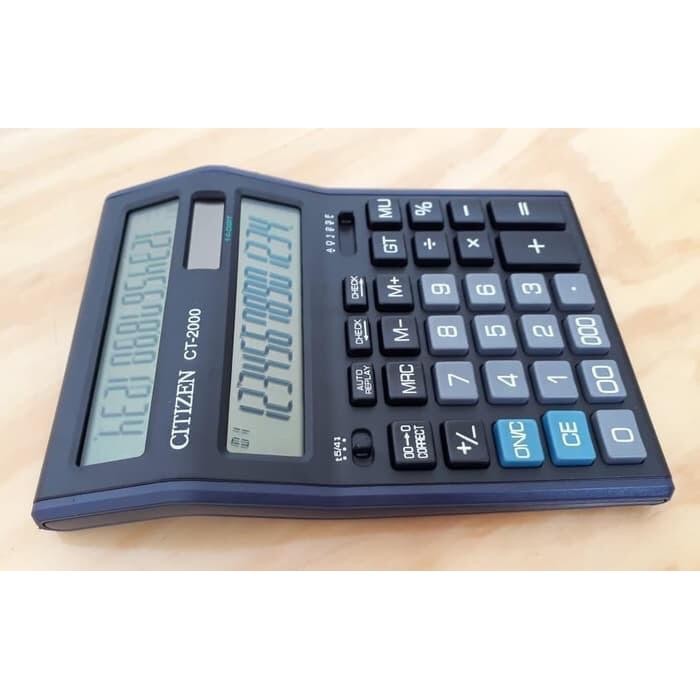 

Kalkulator Citizen CT 2000 2 layar Kalkulator 14 Digit 2 Layar CT 2000