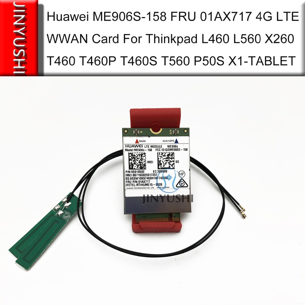 Brand new ME906S ME906S-158 FRU 01AX717 M.2 WWAN+2pcs antenna for L460 L560 X260 T460 T460P T460S