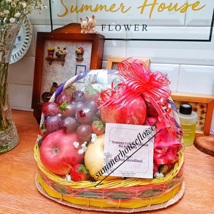 

Summer House ID Fruit Hampers Parcel Buah Segar (Standard) Bingkisan untuk orang sakit, Gift,
