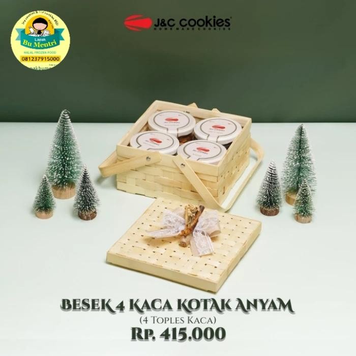 

hampers besek jnc cookies isi 4jar