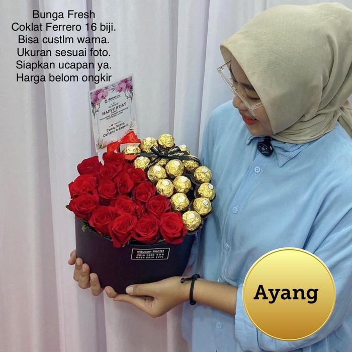

Dqueen Flst - Hampers Cokelat Bingkisan Cokelat Parcel Hiasan Bunga