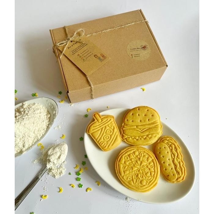 

Diy cookie box fasfood 2 hampers cookies goodiebag ultah