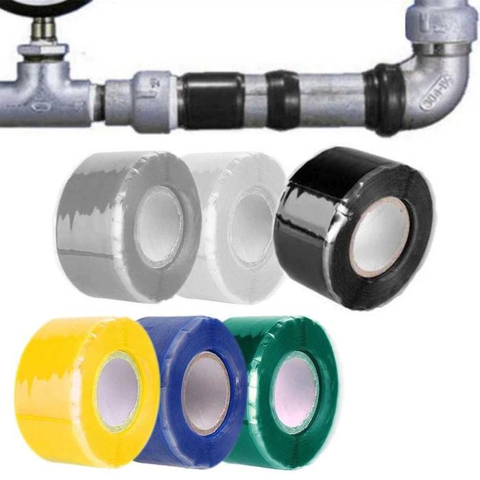 Lakban Isolasi Pipa Anti Bocor Waterproof 1.5M 3M Bahan Silikon