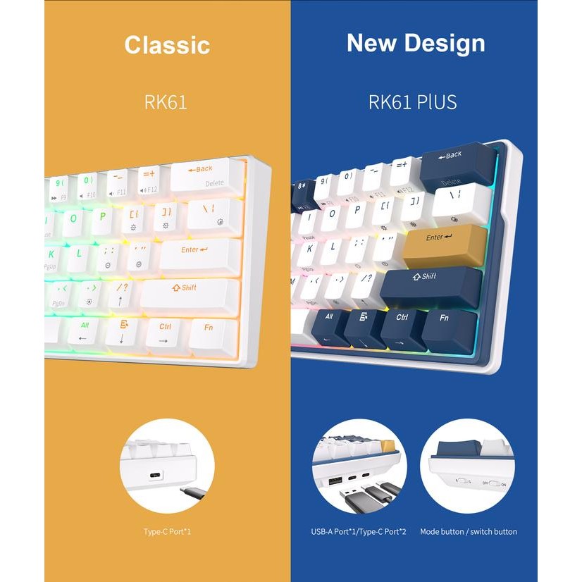 (Expert) Royal Kludge RK61 / RK-61 Plus Hotswap Mechanical Keyboard