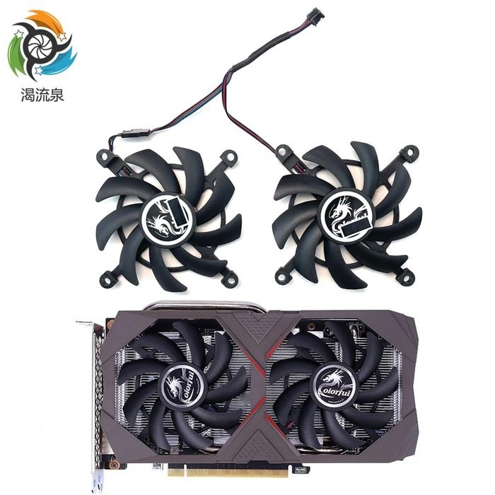 2PCS 85MM RTX 2060 2060Super GPU Fan For Colorful GeForce GT