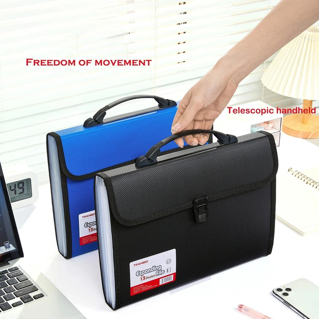 

Vertical Organ Bag Thickened A4 File Folder Student Test Paper Data Storage File Bag Office Document