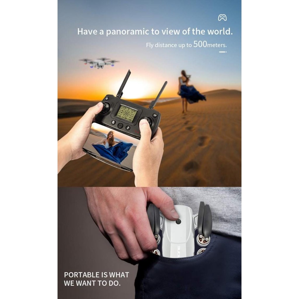 [Expret] Drone JJRC X16 5G Wifi GPS Drone Foldable FPV 6K Camera Quadcopter