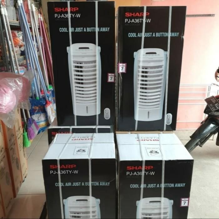 [Expret] SHARP AIR COOLER PJA36TY kipas angin AC dingin PORTABLE + REMOTE