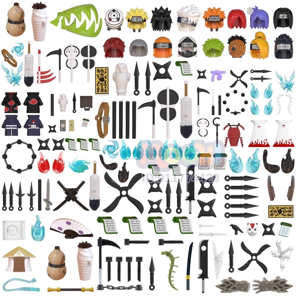 Wm Blocks Moc Bricks Compatible Action Figure Weapons Parts Set Adult Blocks Kids Toys Wm6208 Wm6167