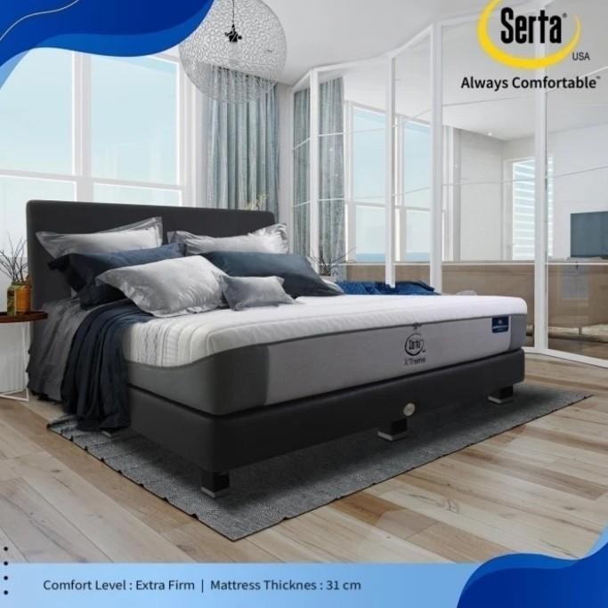 Serta Kasur Springbed Extreme New (Full Set) - Ukuran 160X200