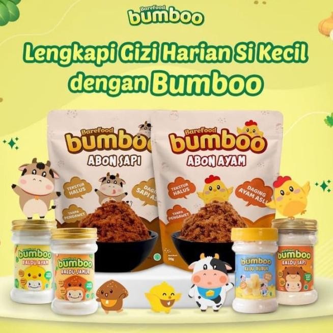 

BUMBOO MURAH ABON AYAM SAPI TUNA MPASI NON MSG BAHAN ALAMI