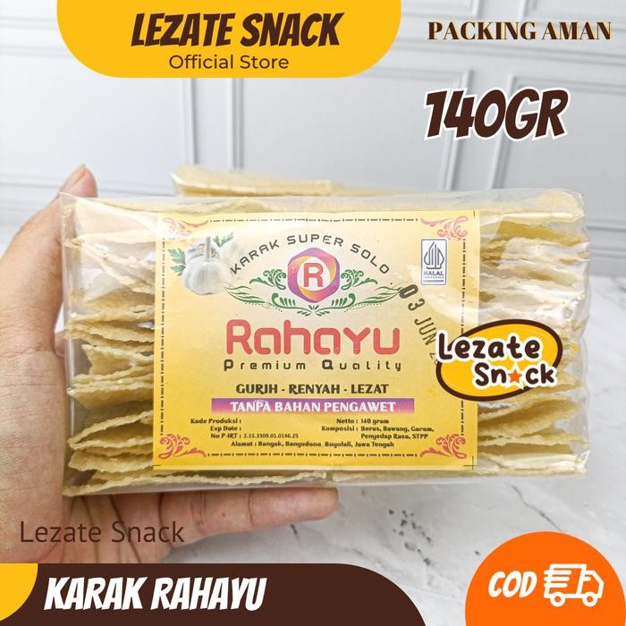 

Paket Kerupuk Gendar Rahayu Isi 5 Pack Murah Enak Renyah / Krupuk Karak Gendar Puli Mentah Rasa