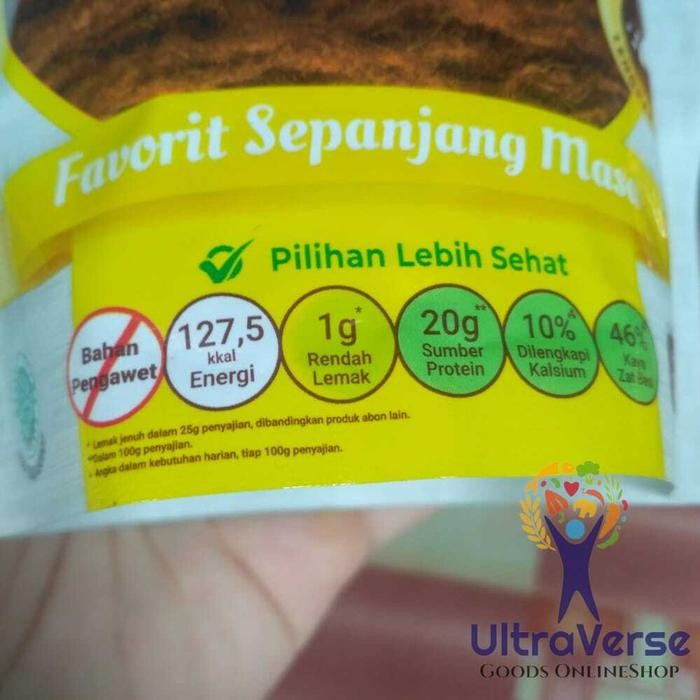 

Abon Sapi cap Ayam Kampung 100 gr original HALAL Premium