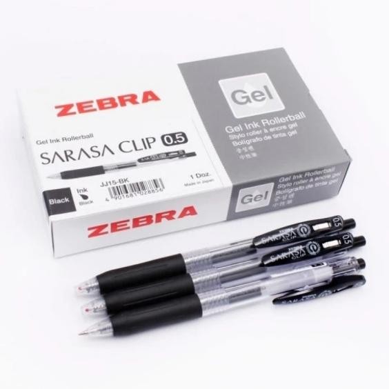 

Pen Sarasa 0.5 Hitam Isi 12 - Ballpen Zebra Sarasa Clip 1 Box/Lusin