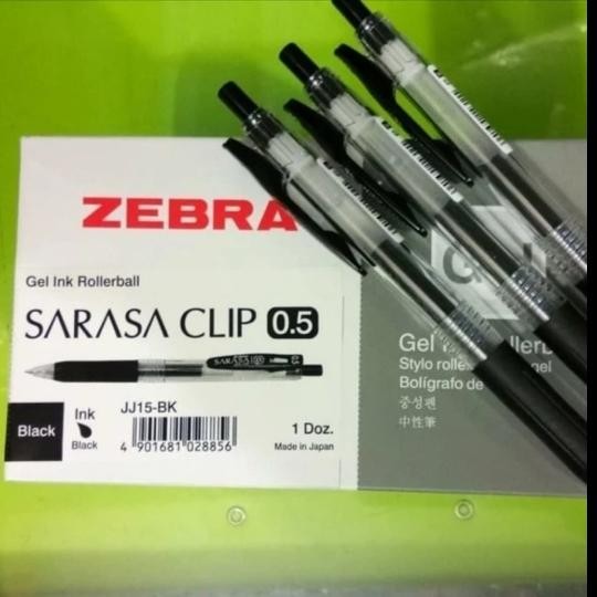 

PULPEN ZEBRA SARASA HITAM 0.5 1 LUSIN 12 PCS HARGA PROMO !!!