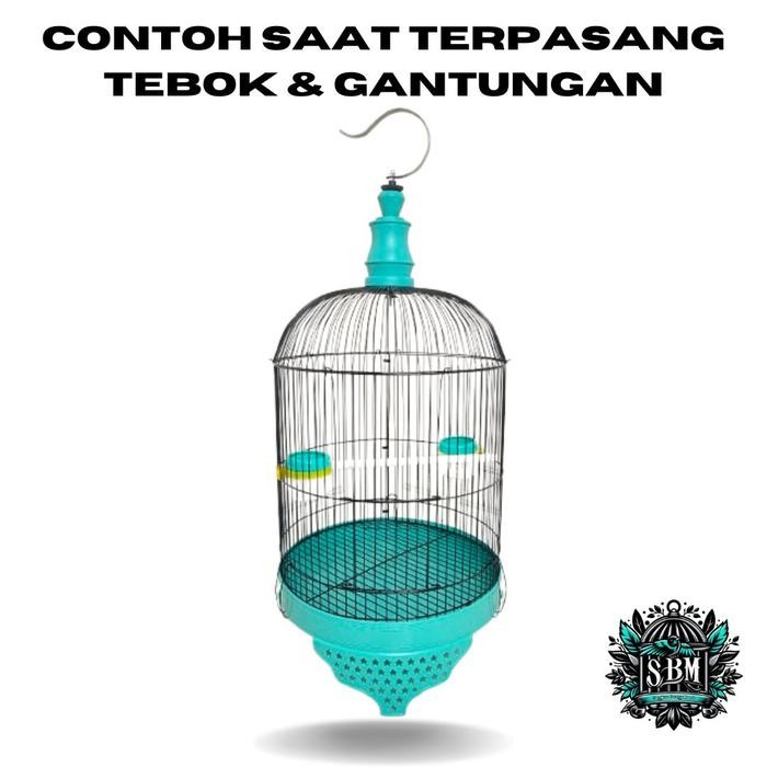 RAM BESI NION SANGKAR TANGGUNG KANDANG BURUNG LOVEBIRD KENARI PARKIT DIAMETER 33CM RAM BESI SANGKAR