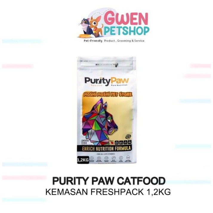 PURITY PAW Super Premium Cat Food 1,2KG /All Life Stages/Made InEurope