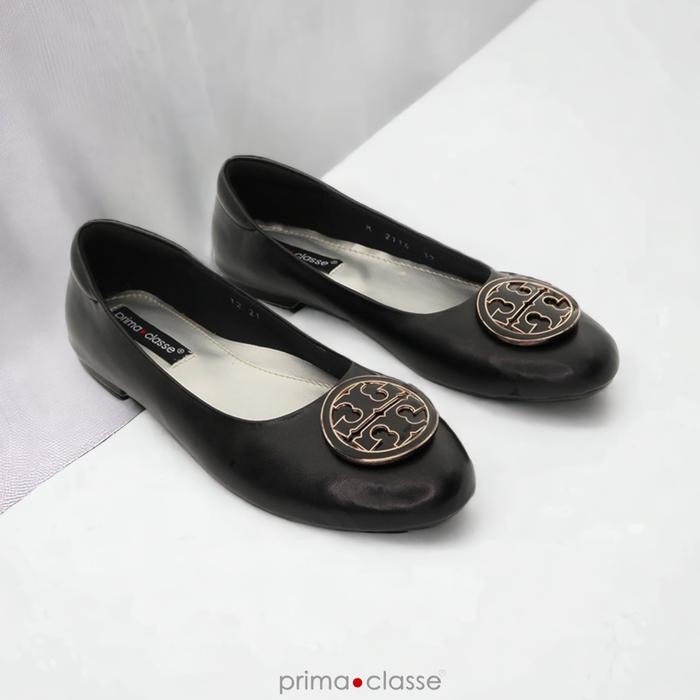 Prima Classe Carlene 2114 - Sepatu Wanita Flat Black -Gratisongkir