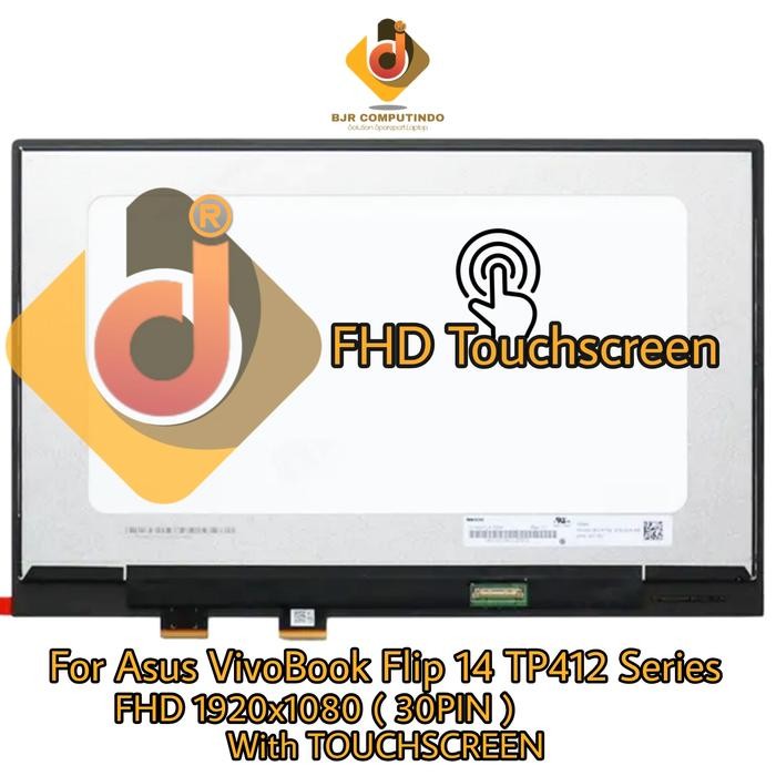 LCD LED Layar Asus VivoBook 14 TP412UA TP412FA i3 i5 i7 2 in 1 TOUCH