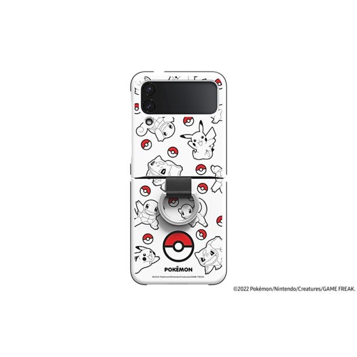 Samsung Z Flip 4 Original Pokemon Case Silicone Ring Cover Casing