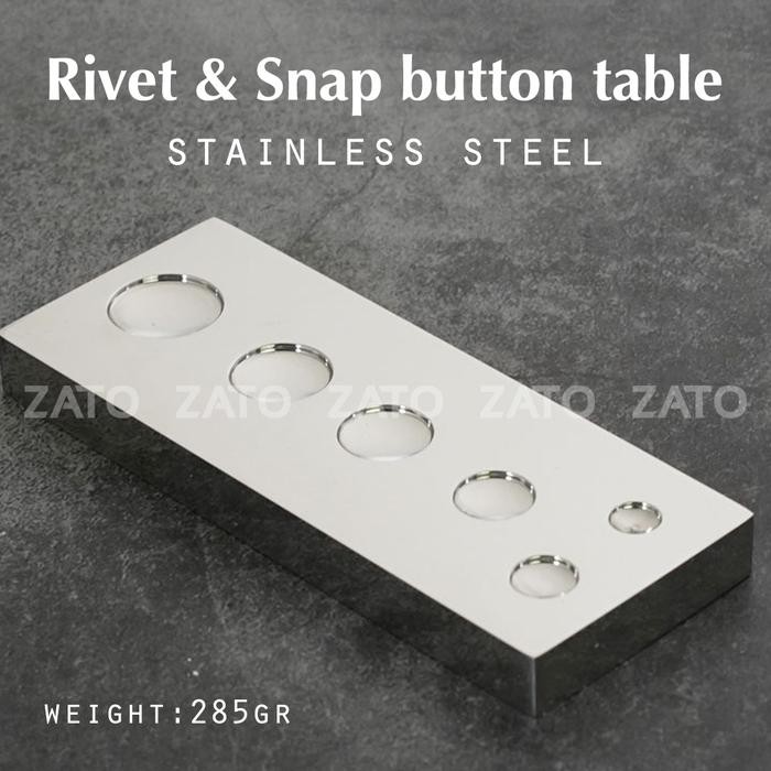 

AT Rivet & Snap button Table Stainless steel - leather tools - ZATO