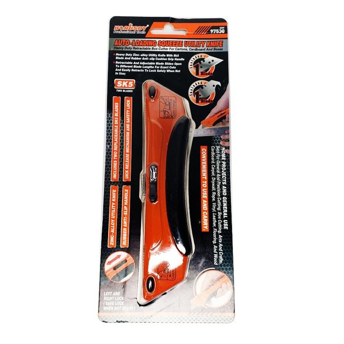 

AT Auto Loading Squeeze Utility Knife 2 Horusdy/cutter
