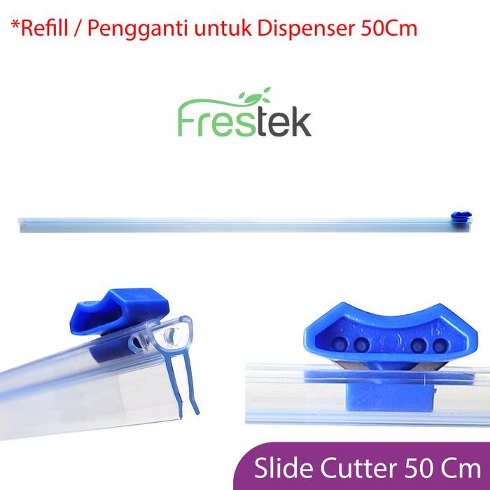 

AT Slide Cutter 50cm Refill Pemotong Dispenser 50cm Plastik Wrapping