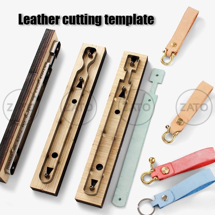 

AT TYPE D - Leather cutting template - pisau pons - leather tools