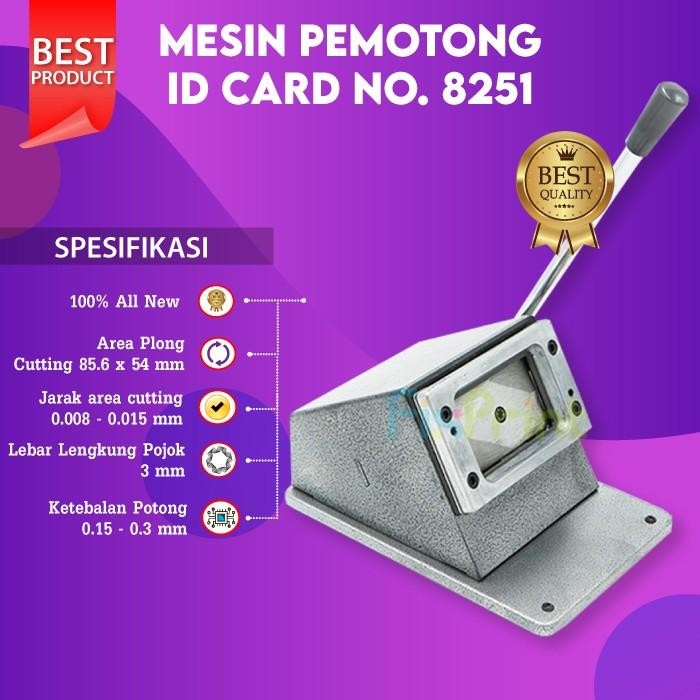 

AT Mesin Plong ID Card / Alat Pemotong Kertas PVC Cutt Cutter No 8251