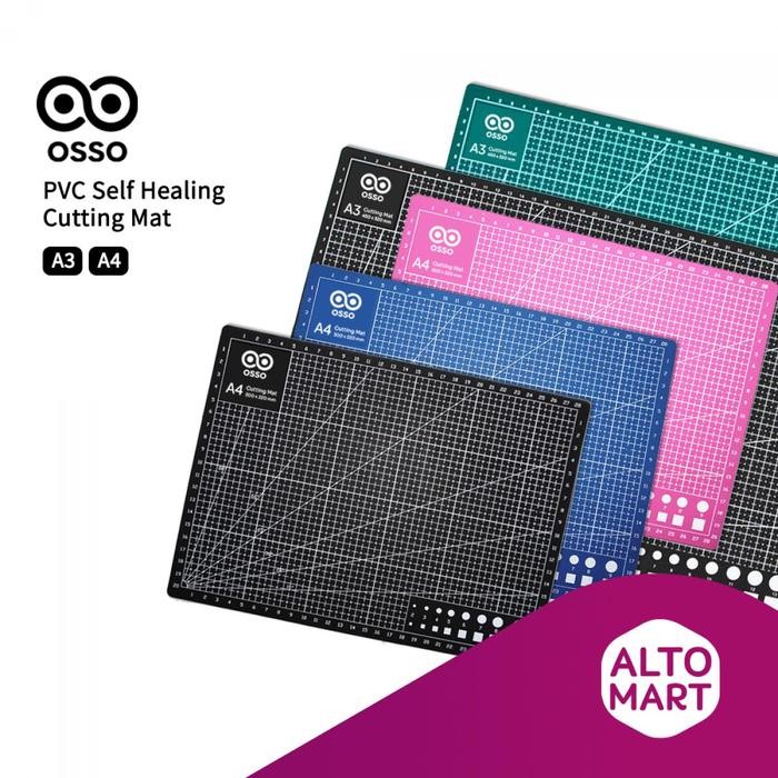 

AT OSSO PVC Self Healing Cutting Mat A4 A3 Pad Board Alas Potong Craft