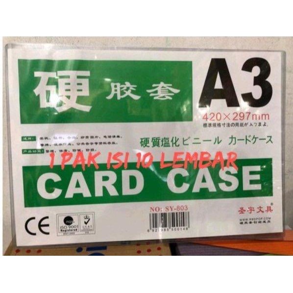 

Card Case Ukuran A3 Pelindung Dokumen Kertas