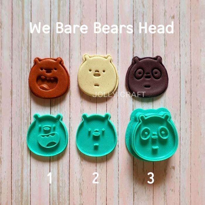 

AT Cookie cutter WE BARE BEARS HEAD (3 pcs/set)