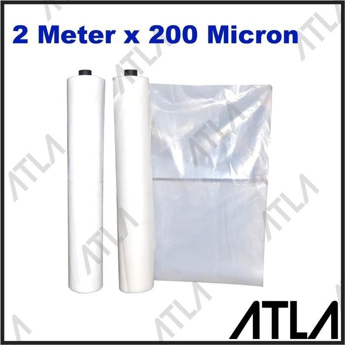 

AT Plastik UV 2 Meter 200 Micron Green House Transparan Film Bening MG021