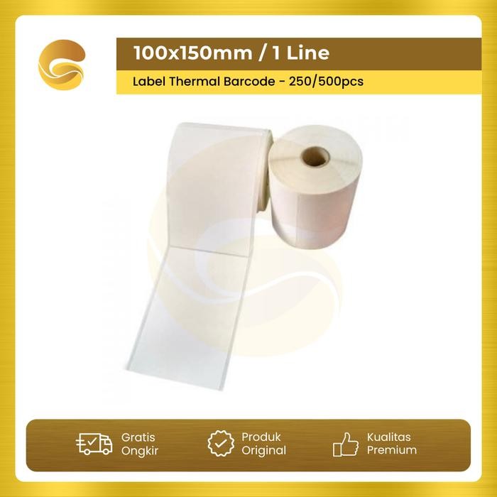 

AT LABEL BARCODE 100x150mm KERTAS STICKER LABEL THERMAL 100 x 150 mm
