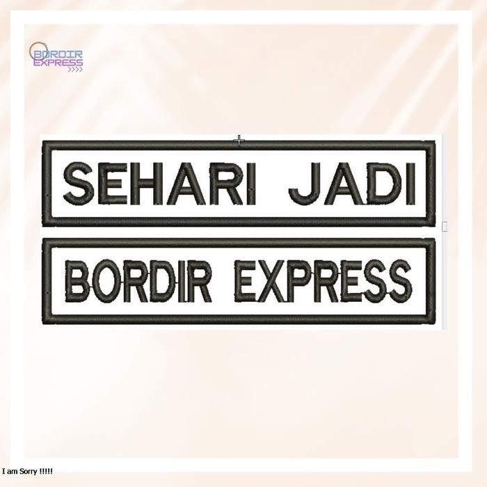 

AT nama dada bordir komputer, nama dada anak seragam