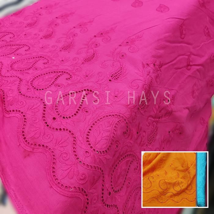 

AT Kain Katun Bordir Cotton Embroidery Lebar 150 cm Premium