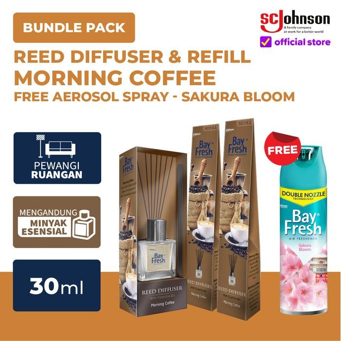 Jual [READY] Bundle Pack - Bayfresh Reed Diffuser + Bayfresh Reed Diffuser Refill GRATIS 1 Bayfresh