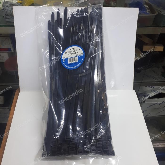 

Cable Ties Kss Lt-300 X 7.6 Mm Per Pack 100Pcs - Hitam