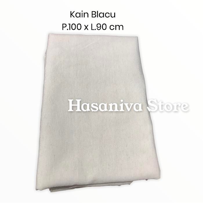 AT Kain Blacu Blaco Putih - Kain Sulam - Kain Kanvas