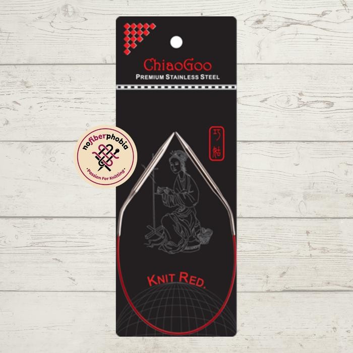 

AT Jarum Rajut ChiaoGoo Premium SS Red Circular 12" (30 cm)