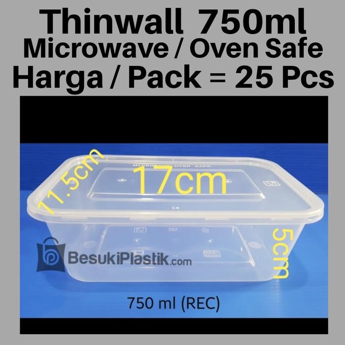(Expert) Thinwall 750ml / Box 750ml/ Kotak Microwave 750ml