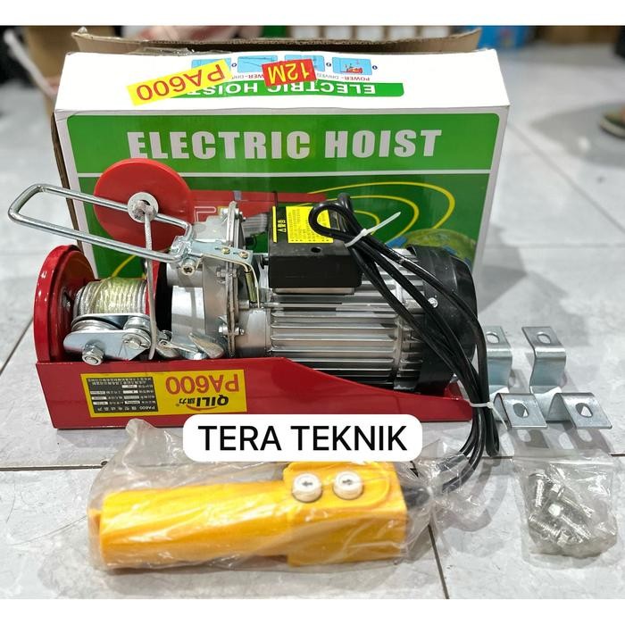 Terbagus Hoist Elektrik 600 Kg Electric Hoist Pa600 Mini Crane Hoist 600Kg Ready Stock