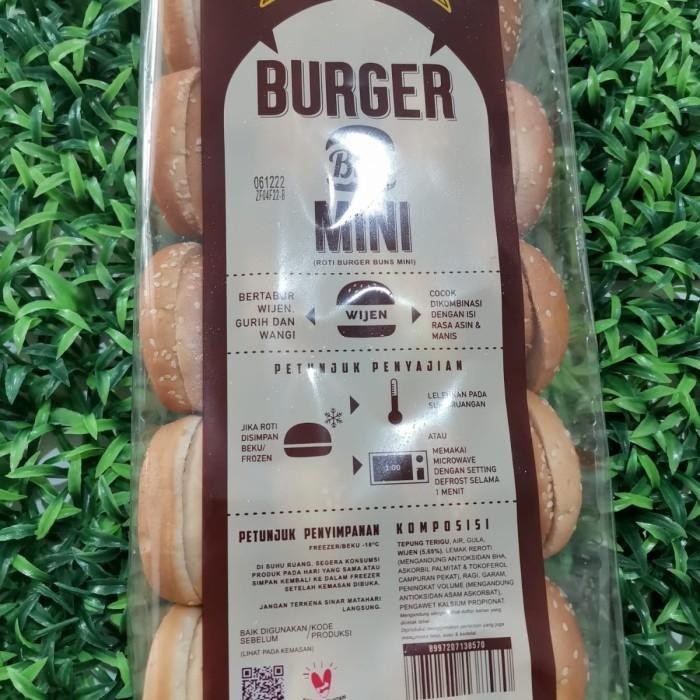 

(Expert) Bernardi Roti Burger Polos Kecil - isi 20