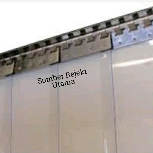 Tirai PVC Bening Clear 100cm x 220cm / Costum Pintu Tirai PVC Curtain