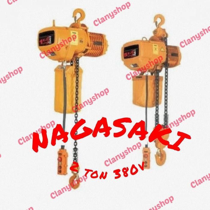Bagus Elektrik Hoist Nagasaki 2Ton 1Rantai 6Meter 380V